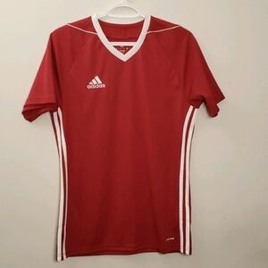 Adidas Red Men Tiro Jersey Shirt Size S
